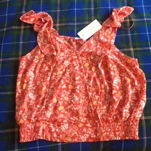 NWT Sienna Sky floral sleeveless top